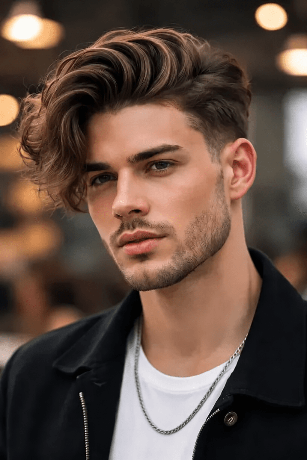 Corte masculino texturizado com volume